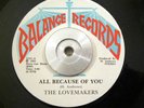 Bay Area Soul/Funk 45 The Lovemakers - All Because Of You BALANCE H Andrews Ex