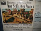 SAX 2525 *BLUE/SILVER* *KLEMPERER /J.S.BACH* ST.MATTHEW PASSION *CHORUSES etc NM