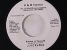 rare Modern Soul 45 JUNE EVANS believe in yourself