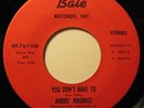 ANDRE MAURICE be true to you BALE funk soul 45 RARE *Listen*
