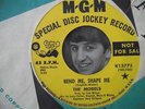 THE MODELS 45 RPM MGM DISC JOCKEY RECORD BEND ME SHAPE ME