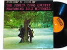 JUNIOR COOK QUINTET: JUNIOR'S COOKIN' jazzland LP / blue mitchell MONO DG