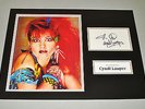 Cyndi Lauper Signed Photo 16x12 Autograph Music Memorabilia Display + COA