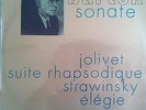 DEVY ERLIH / BARTOK JOLIVET STAVINSKY solo violin / RARE FRENCH ADES STEREO