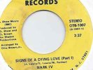 MARK IV SIGNS OF A DYING LOVE (PARTS I & II) OTB RECORDS RARE MODERN SOUL 45