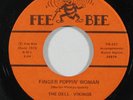 Soul Funk 45 DELL-VIKINGS Finger Poppin' Woman/Tell Me on Fee Bee VG++