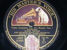 VIOLIN 78 rpm RECORD hmv ISOLDE MENGES Violin Concerto BEETHOVEN Rondo