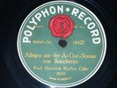 CELLO 78 rpm RECORD Polyphon HEINRICH KIEFER Adagio BOCCHERINI Allegro SONATE