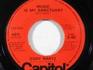 70's Soul 45 GARY BARTZ Music Is My Sanctuary on Capitol NM/VG++