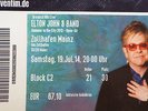 2 Konzertkarten Elton John (Mainz, Zollhafen, 19.07.2014)