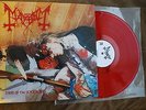 MAYHEM  Dawn Of The Black Hearts  RED LP OOP Morbid Dark Throne Burzum Venom