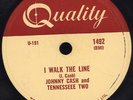 78 RPM RARE JOHNNY CASH ON QUALITY 1492 MUST SEE / EE-