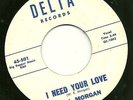 '62 Texas Rockabilly 45-Bill Morgan-I Need Your Love b/w My Life-Delta 501-VG++