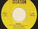 doo wop group 45 THE COMIC BOOKS “Manuel” on CITATION original '62 nice HEAR