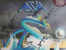 Asia, first album, signed  by Steve Howe, John Wetton, Carl Plamer, & Geoff Down