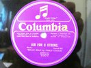 78rpm PABLO CASALS Cello Solo - BACH AIR - Acoustic Columbia