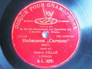 78rpm ORIG. RED G&T - EMMA CALVE sings CARMEN Habanera - RECORDED 1902