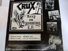 CRUX CRASH KEEP ON RUNNING 8-TRACK EP PUNK OI 18 UK 1982 RARE NO FUTURE