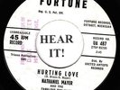 DOO WOP 45 Nathaniel Mayer (Fortune 487 White Label) Hurting Love/Leave Me Alone
