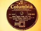 JAZZ SAVOY HOTEL ORPHEANS Ooh That Kiss ENGLISH COLUMBIA CB486