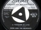 Dion & Belmonts Rare UK 45 A teenager in love EX '59 London Tri-centre Doo Wop 