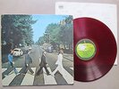 BEATLES.ABBEY ROAD. ORIG JAPAN RED VINYL LP.1st PRESS. + LYRIC INSERT. 1969
