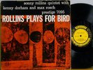 Sonny Rollins Plays For Bird Prestige 7095 NYC DG Mono Original RVG Kenny Dorham