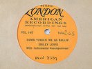 Smiley Lewis Down Yonder We Go Ballin' 1-Sided DEMO 45 UK London 1956 MSL 1417
