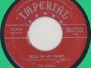 SPIDERS Bells in My Heart / For a Thrill 45rpm Imperial 1955 red script