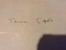 Signed Truman Capote Promo Lp a Christmas memory from breakfast at Tiffany's