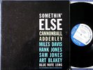 CANNONBALL ADDERLEY Miles Davis Somethin Else USLP 1958 Blue Note MonoDG RVG Ear