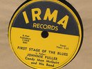 Johnnie Fuller Irma 110 E blues 78 No More No More b/w First Stage of the Blues