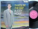 BUDDY HOLLY That'll Be The Day PINK LABEL PROMO Decca Rockabilly LP T