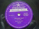 RARE 78 Billie Holiday COMMODORE 7513 Strange Fruit, Fine And Mellow STARMAKER