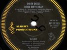 AC/DC Rare OZ 7th 45 Dirty deeds VG+ 1976 Albert Roo label AP11265