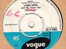 LYNN HOPE *ELEVEN TILL TWO/ BLUES FOR MARY* VOGUE 1957 JAZZ/ R&B