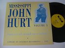 Mississippi John Hurt LP Sacred And Secular Library Of Congress 1963 Vol. 3