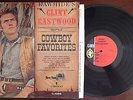 Clint Eastwood COWBOY FAVORITES 1963 Country & Western LP NM in shrink Rawhide