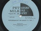 HEAR - Rare Patsy Cline & Jim Reeves LP - Pet Milk / Grand Ole Opry Radio Show