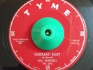 Indiana Rockabilly 45 Bill Sherrell Cadillac Baby on Tyme VG++ HEAR