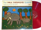 PAUL DESMOND QUARTET featuring DON ELLIOTT fantasy LP / MONO DG RED WAX EX