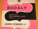 JANOS STARKER  KODALY SONATA FOR SOLO CELLO PERIOD SPL 510 ORIGINAL LP MINT-