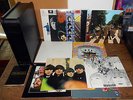 THE BEATLES 14 ALBUMS/16-LPS IN ROLL TOP BLACK WOOD BOX