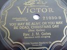 78 RPM RECORD VICTOR 21030 REV. J.M. GATES