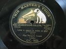 MUSIC HALL STAR MARGARET COOPER - LOVE IS MEANT TO MAKE US GLAD 1909 1/SIDED HMV
