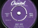 Gene Vincent Original UK 45 Right now VG+ 1959 Capitol CL15053 Rockabilly 