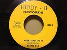 RONNIE GEE, NORTHERN SOUL/R&B 45, WHEN GIRLS DO IT, HIDDY-B #1234, 1973