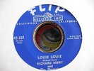RICHARD BERRY GREAT R&B 45 ON FLIP 321 LOUIE LOUIE ORIGINAL VERSION HEAR IT