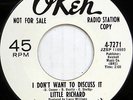 LITTLE RICHARD 45 I Don't Want to Discuss It OKEH Classic R&B Promo WL #T191
