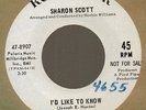 Sharon Scott I'd like to know/Could it be you RCA 8907 dj northern soul 45